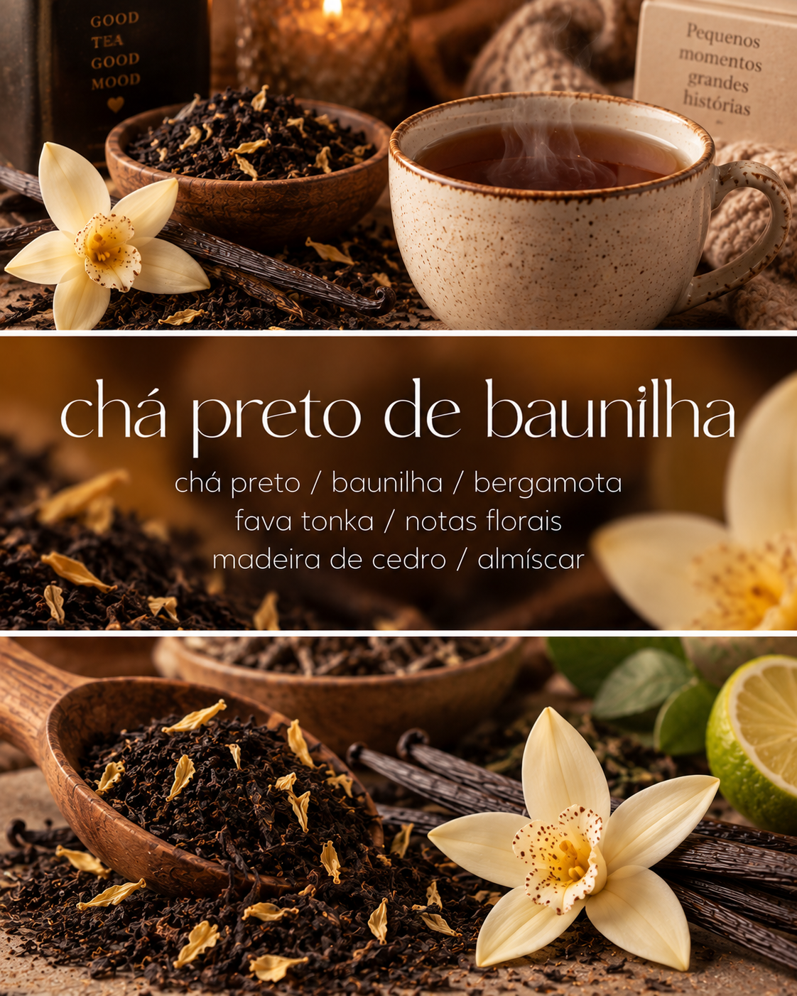Vela Chá de Baunilha