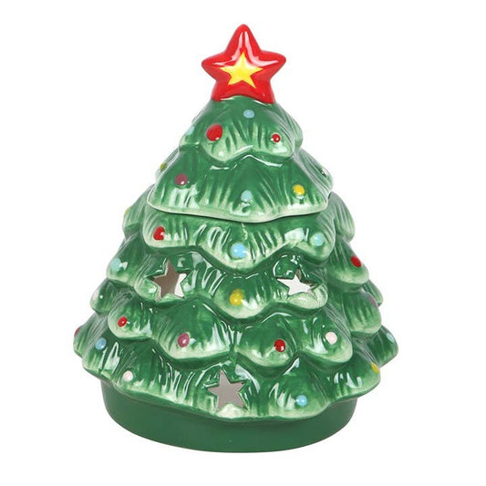 Diffuseur d’huile en céramique sapin de Noël nostalgique