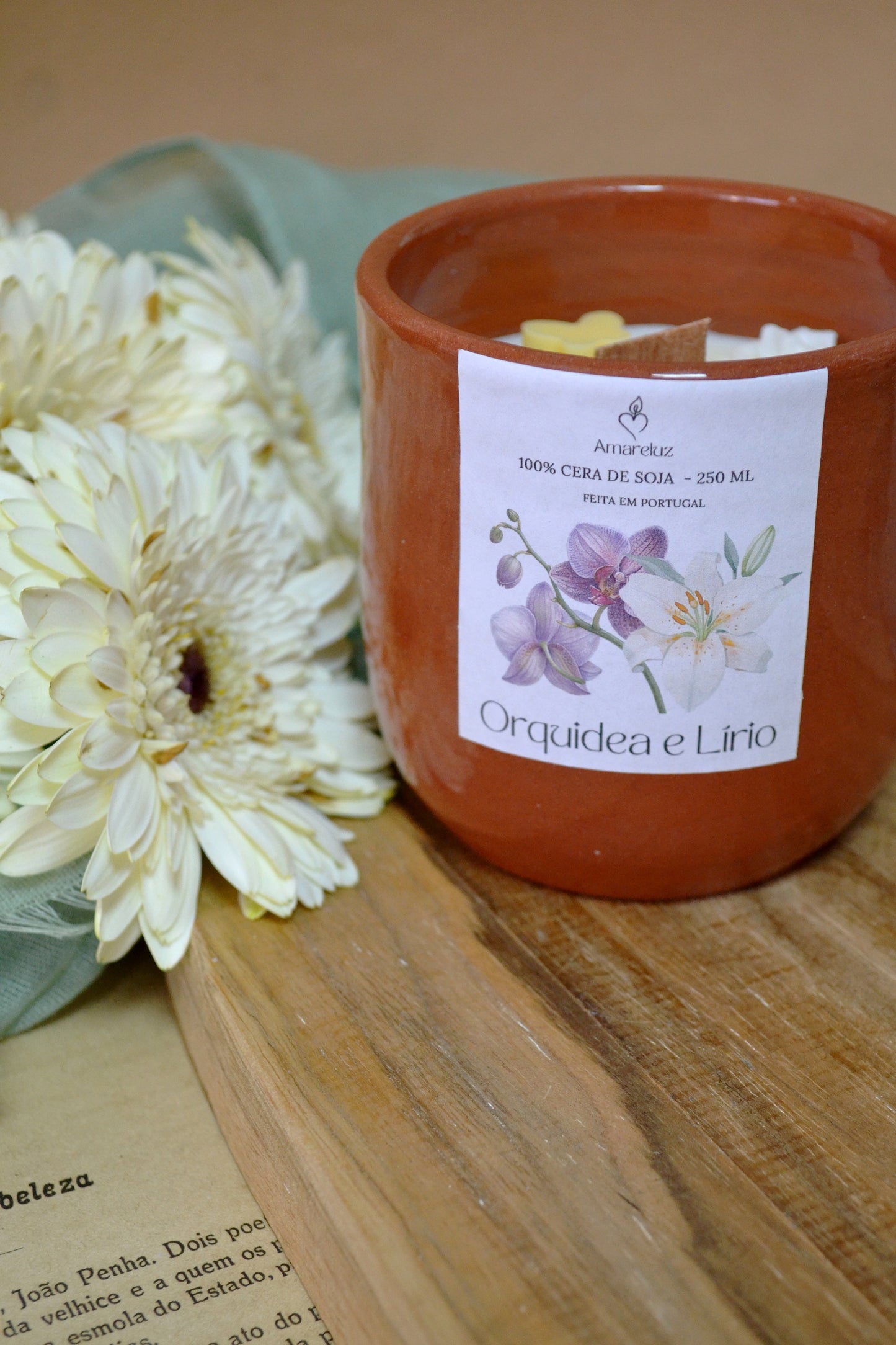 Vela Orquídea e Lírio