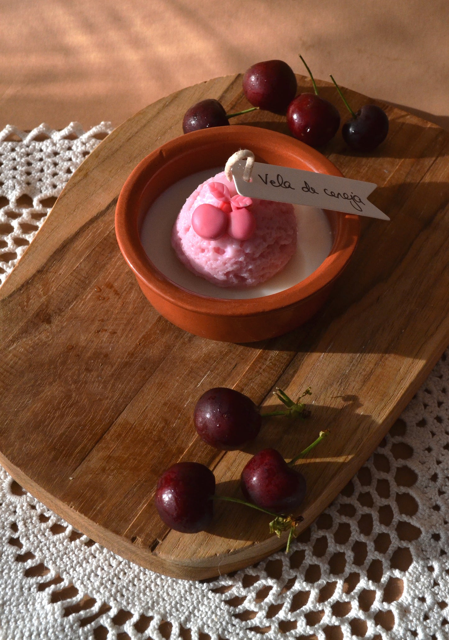 Vela Gelado de Cereja