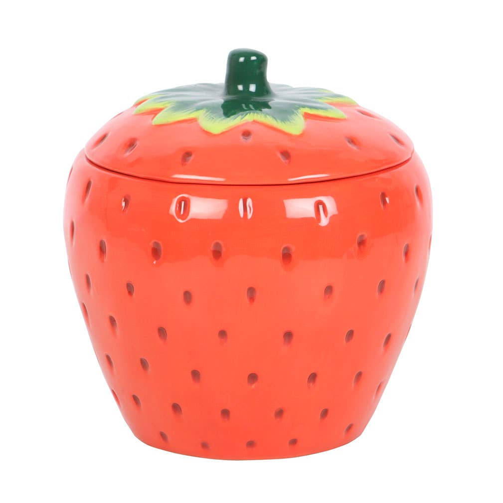 Diffuseur d’huile original en forme de fraise rouge vif avec couvercle