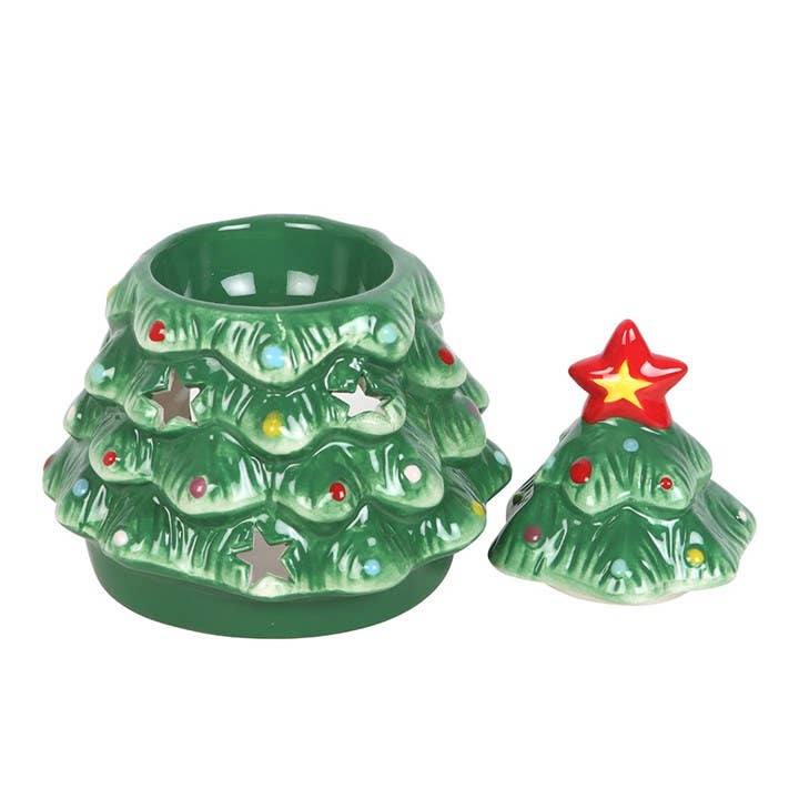 Diffuseur d’huile en céramique sapin de Noël nostalgique