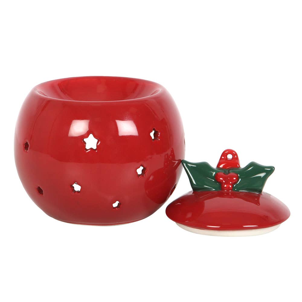 Diffuseur d’huile boule de Noël rouge