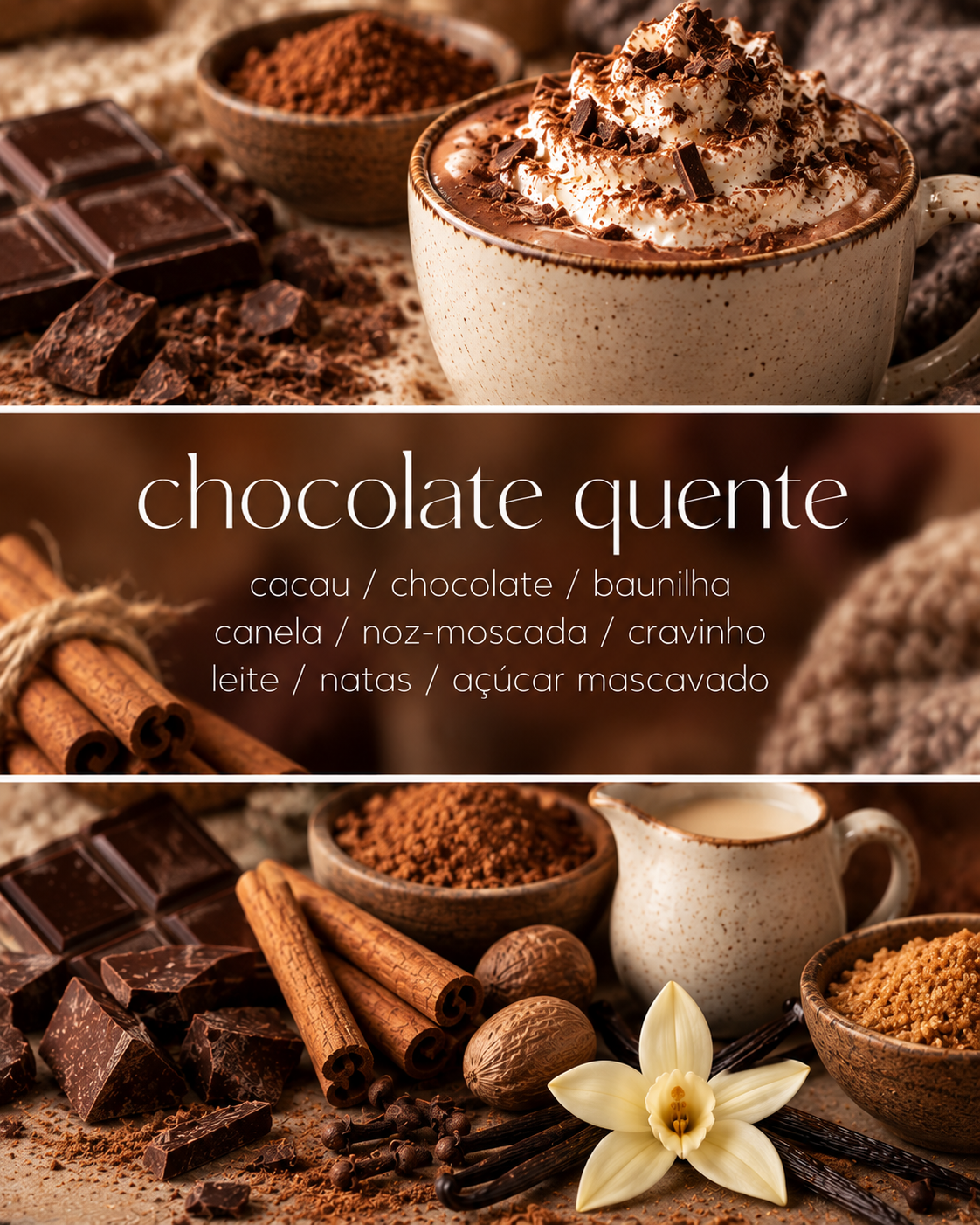 Vela Chocolate Quente