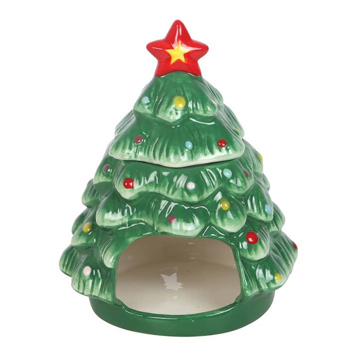 Diffuseur d’huile en céramique sapin de Noël nostalgique
