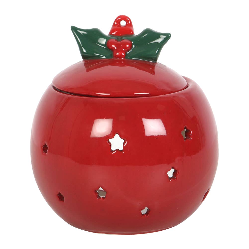 Diffuseur d’huile boule de Noël rouge