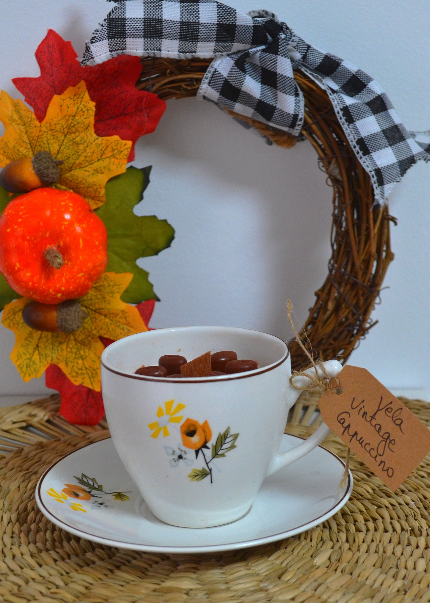 Vela Chávena Vintage Flor