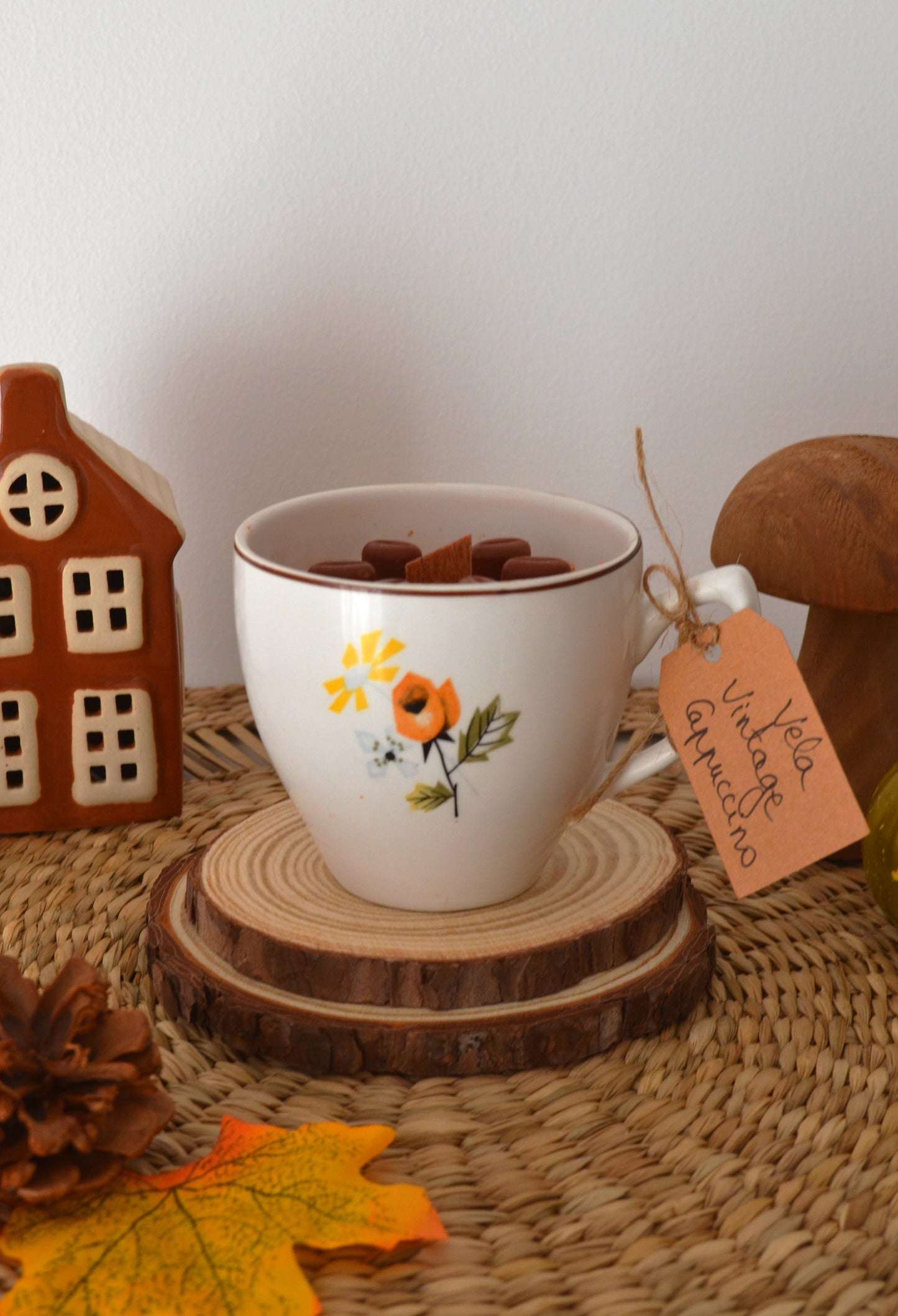 Vela Chávena Vintage Flor