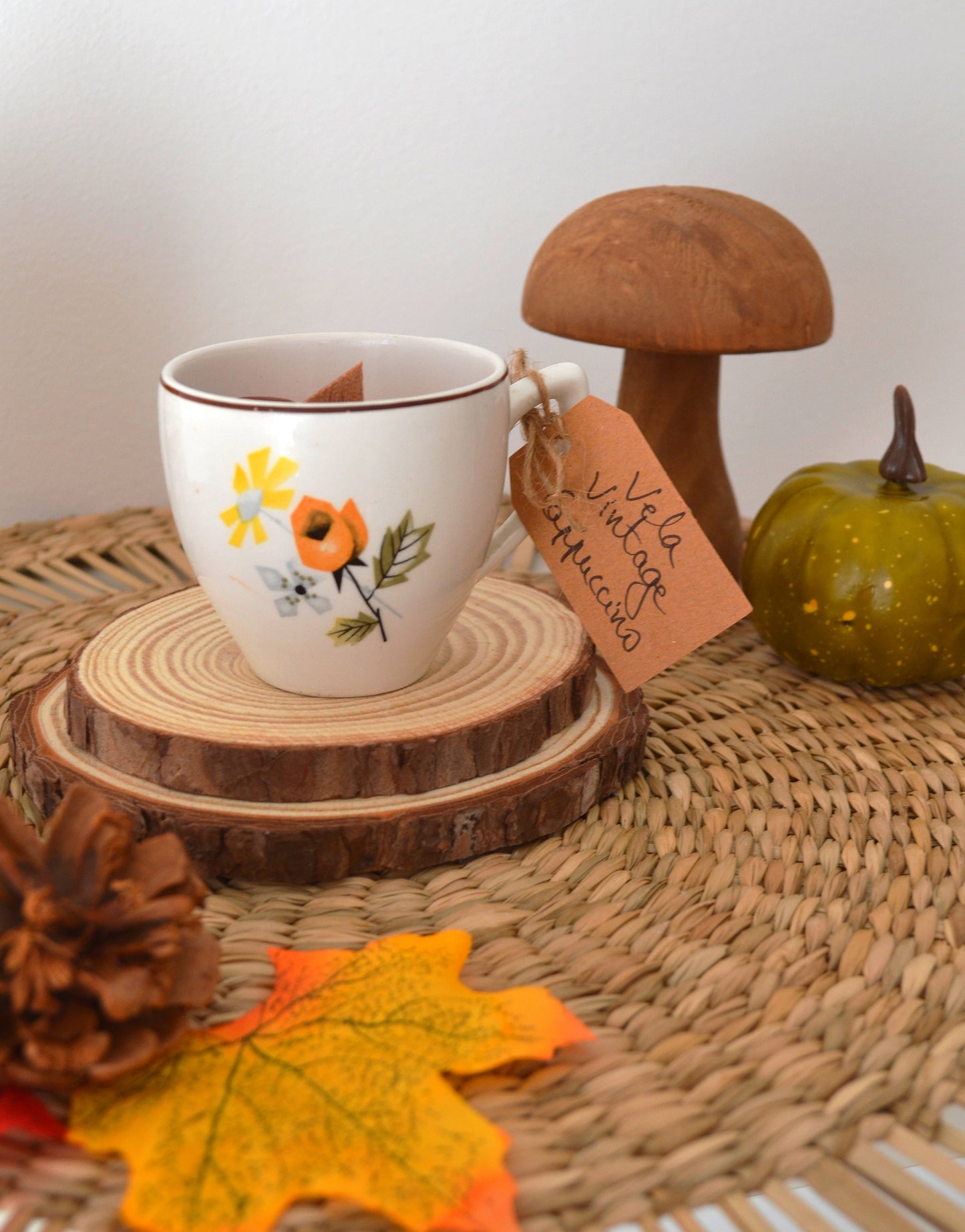 Vela Chávena Vintage Flor