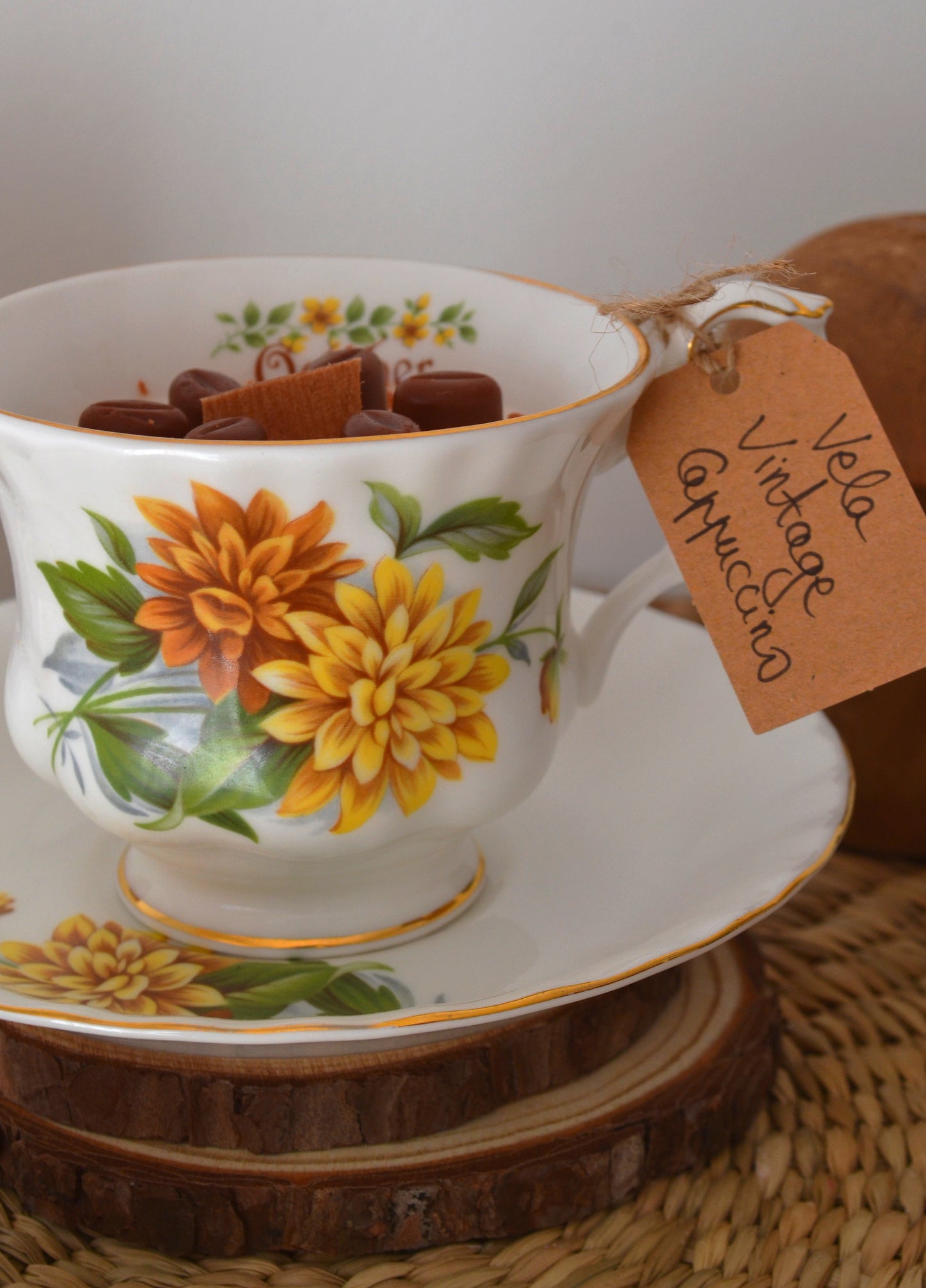 Vela Chávena Vintage Meses