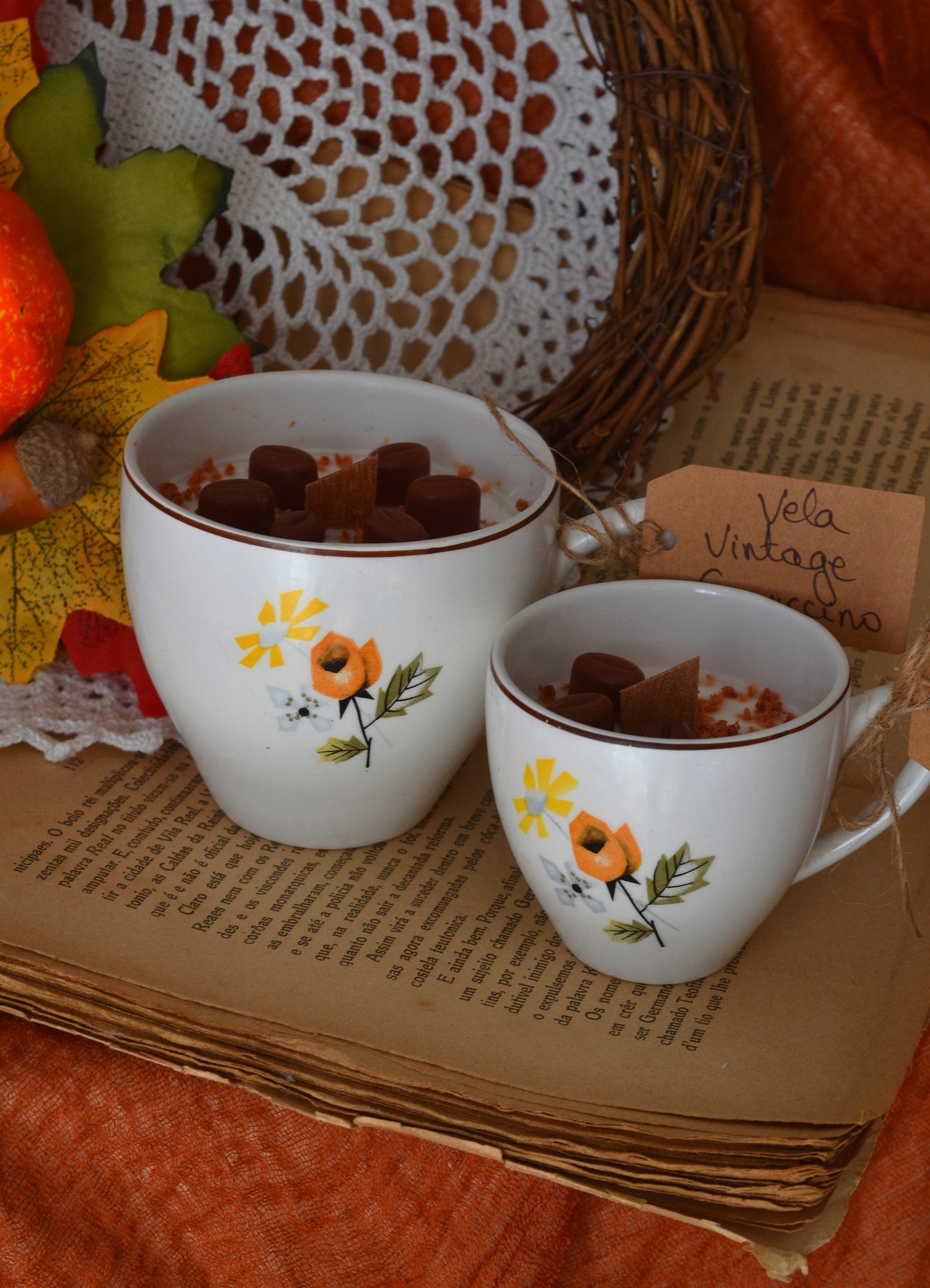 Vela Chávena Vintage Flor