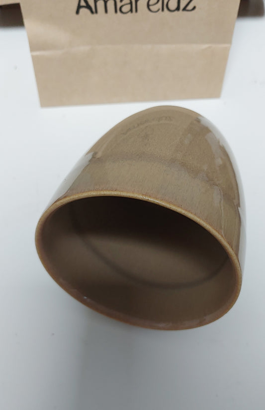 Vela em Cerâmica Bege