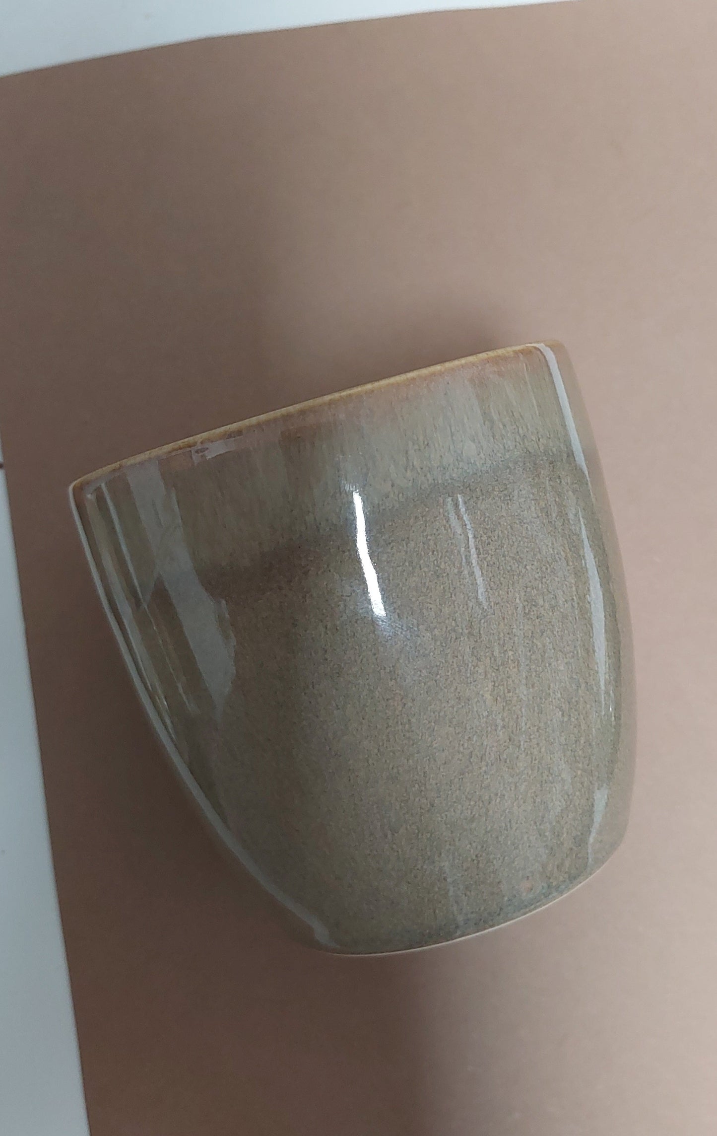 Vela em Cerâmica Bege