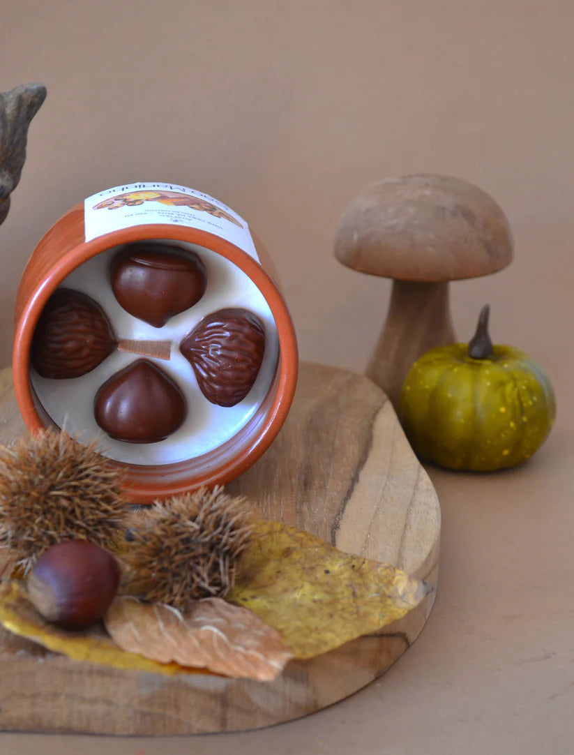 Vela em Cerâmica Bege