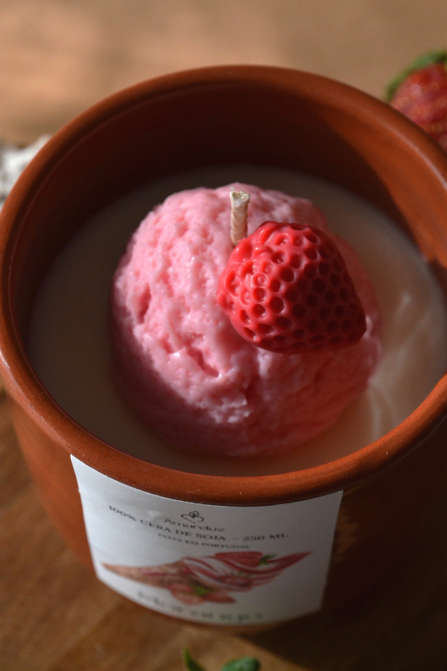 Vela Gelado de Morango