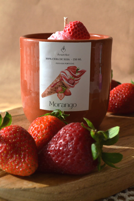 Vela Gelado de Morango