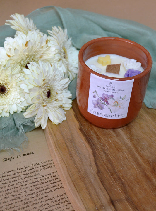 Vela Orquídea e Lírio