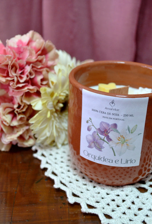 Vela Orquídea e Lírio