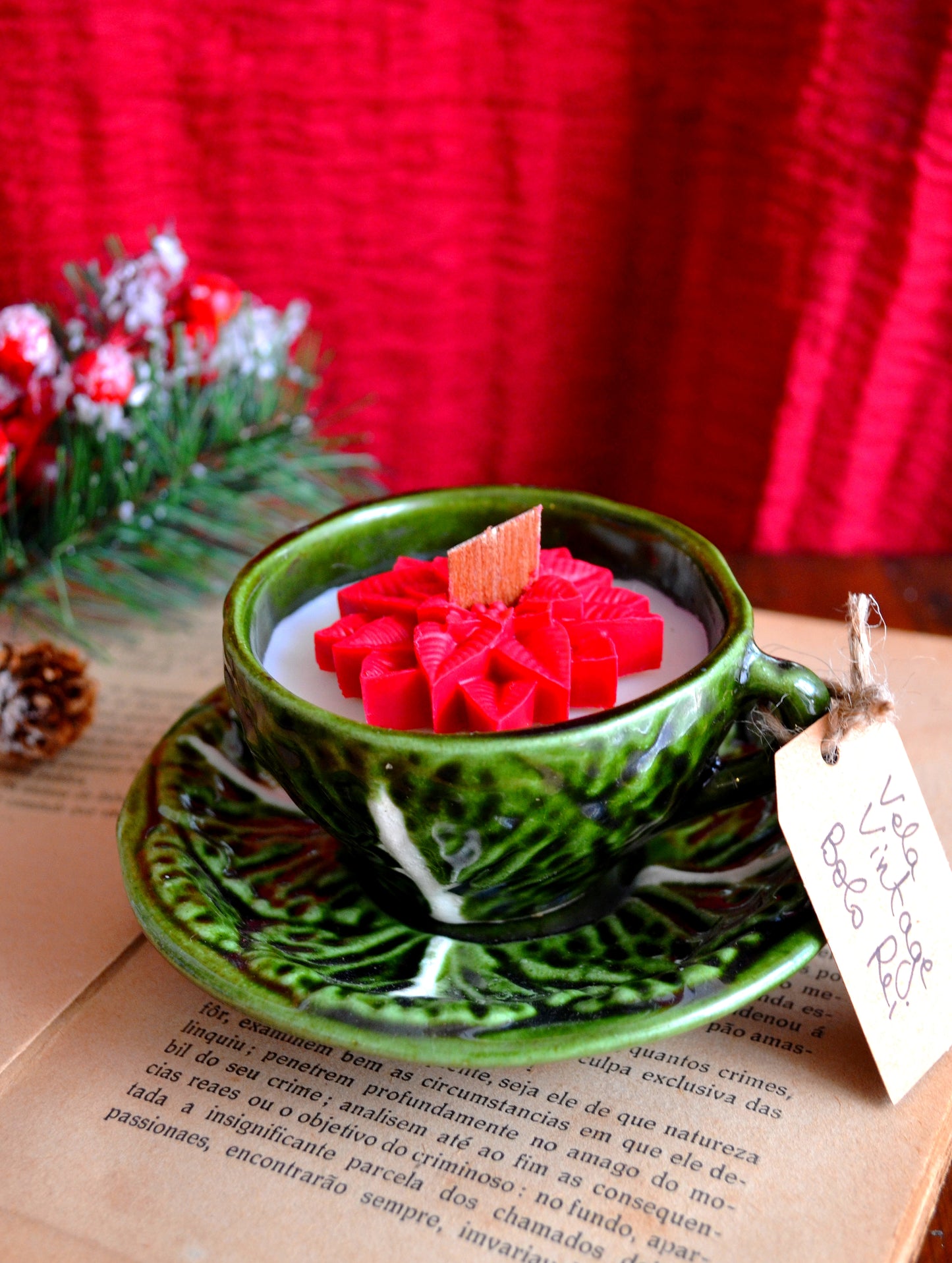 Vela Chávena Bordalo Pinheiro "Bolo Rei"