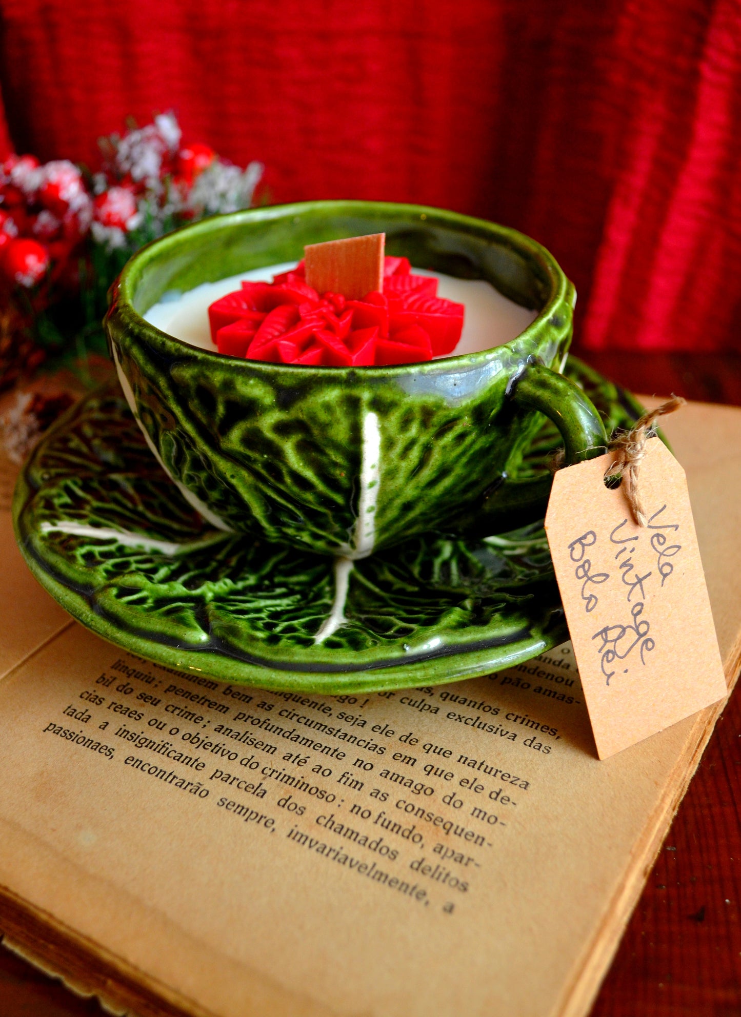 Vela Chávena Bordalo Pinheiro "Bolo Rei"