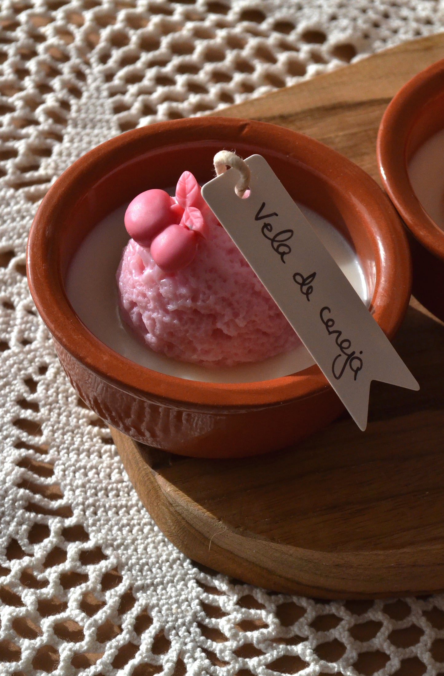 Vela Gelado de Cereja