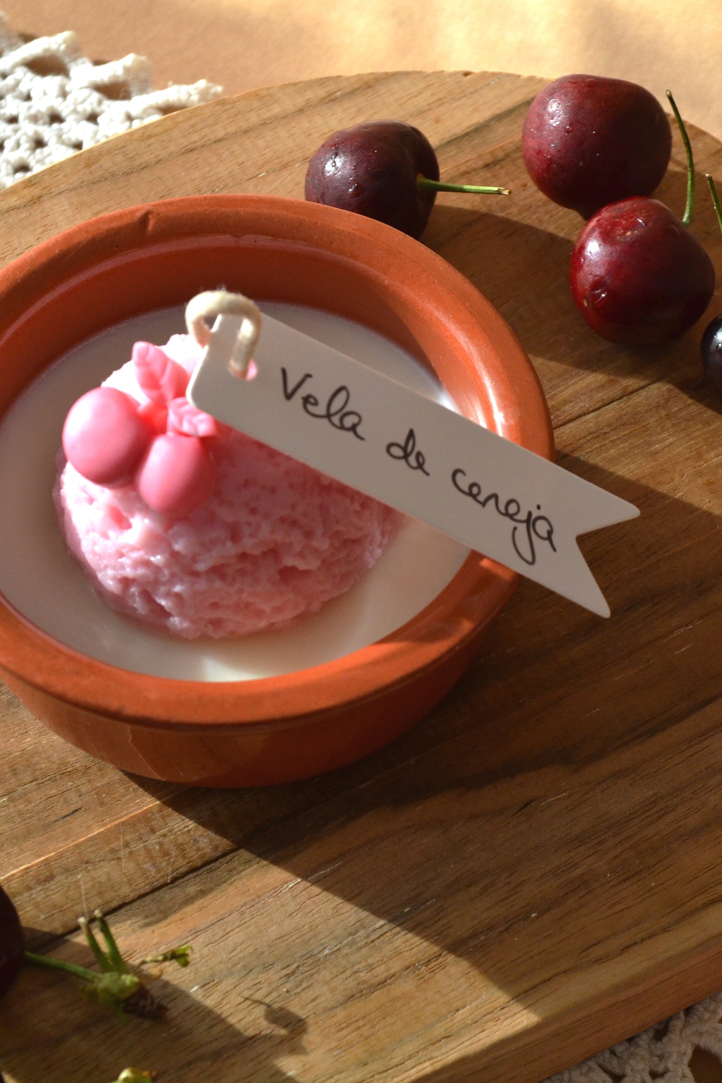 Vela Gelado de Cereja