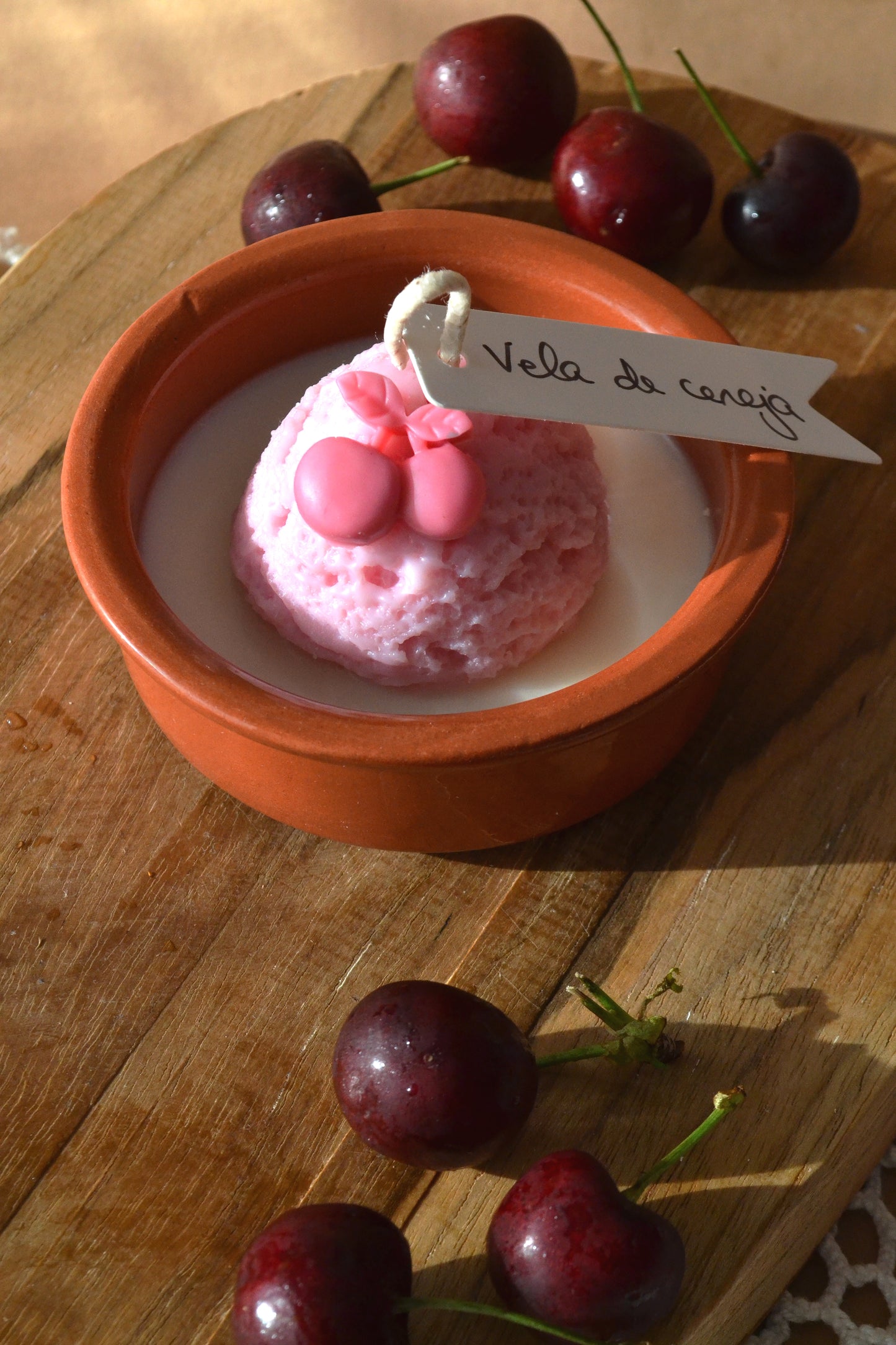 Vela Gelado de Cereja