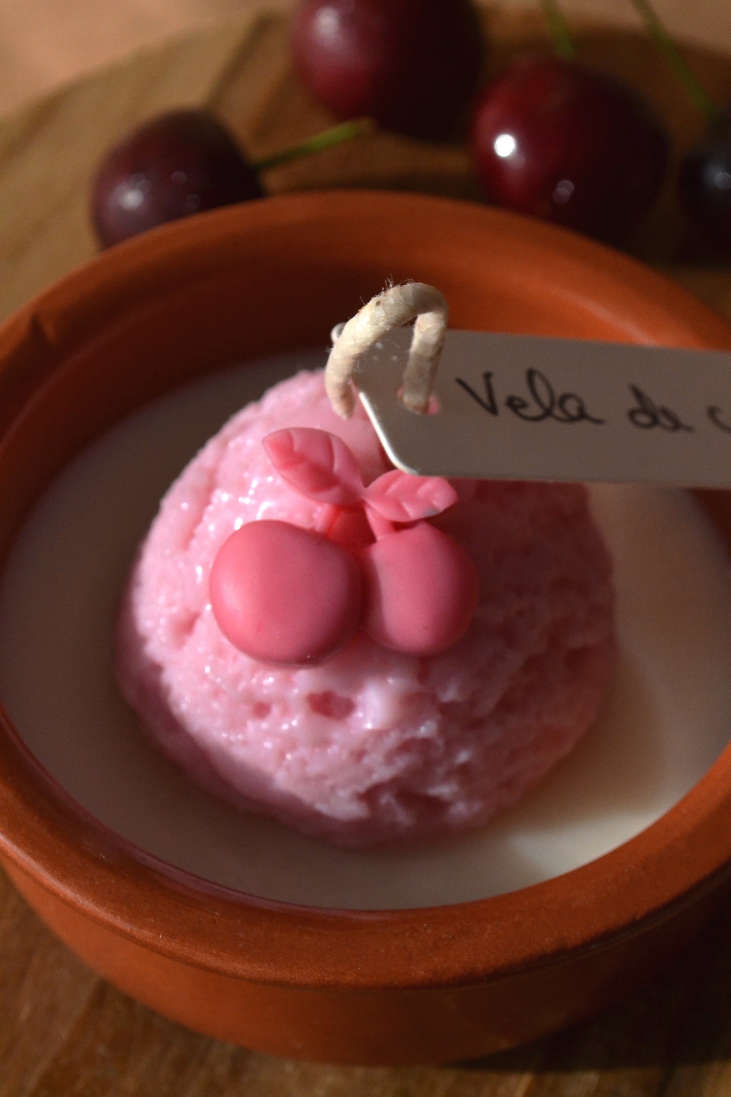 Vela Gelado de Cereja