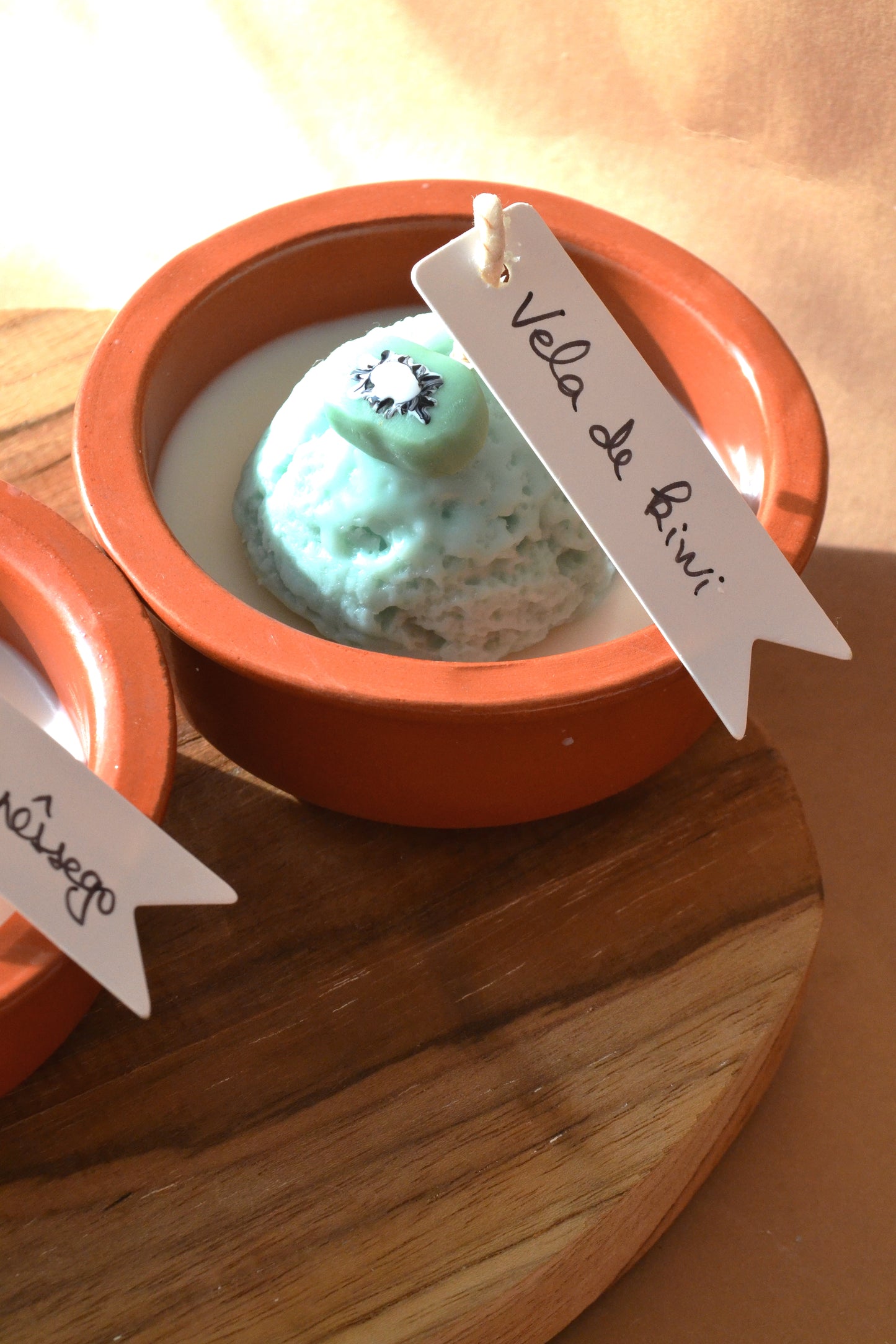 Vela Gelado de Kiwi
