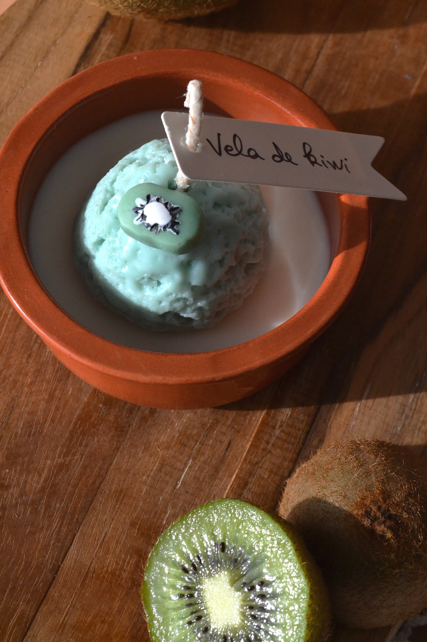 Vela Gelado de Kiwi