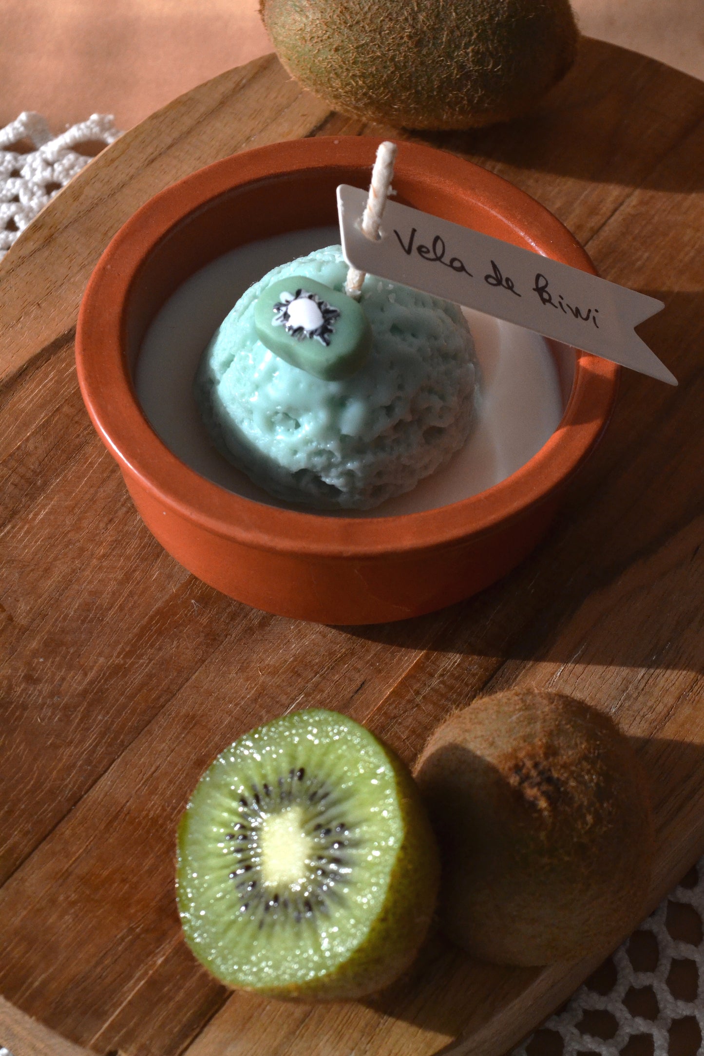 Vela Gelado de Kiwi