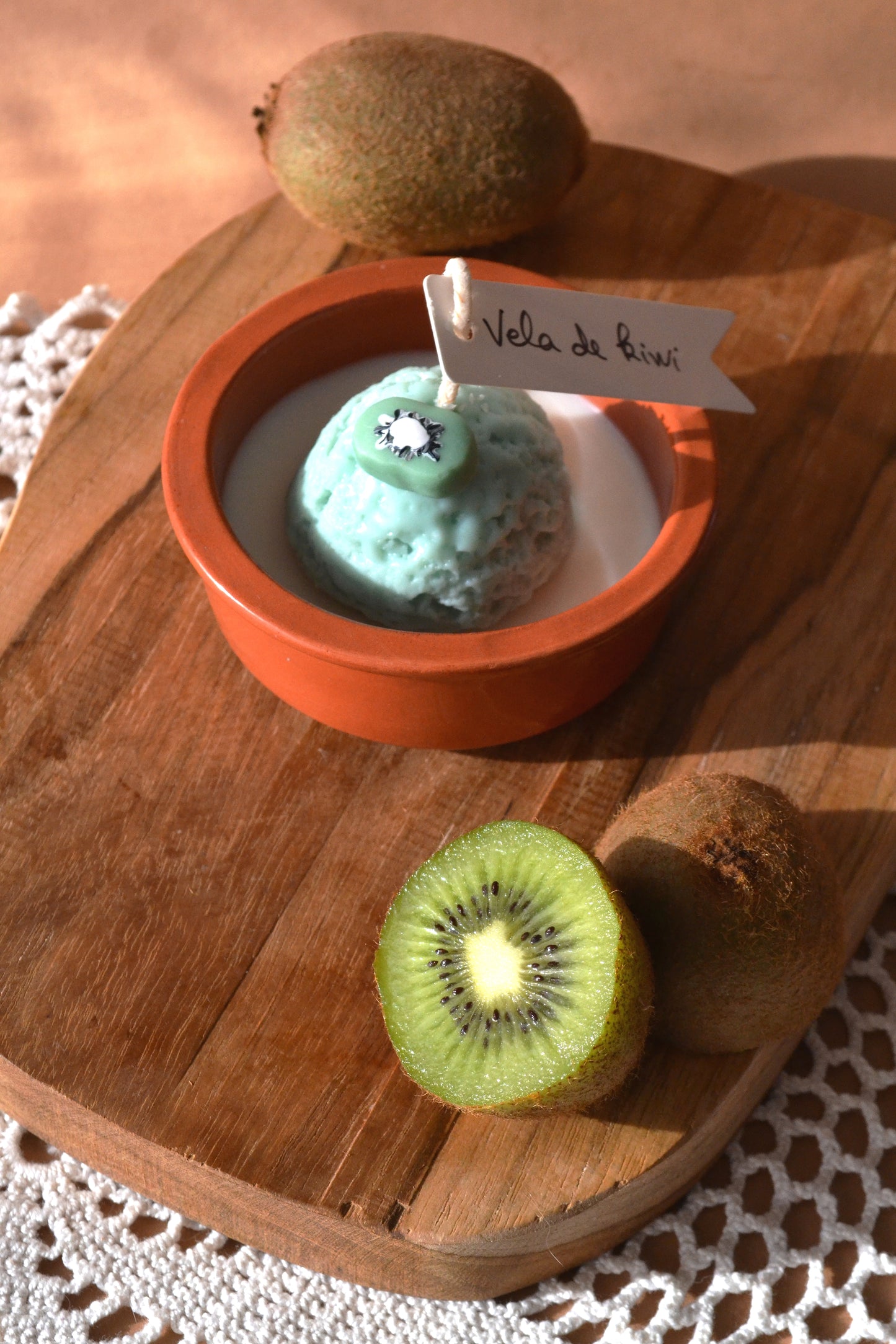 Vela Gelado de Kiwi