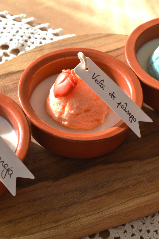 Vela Gelado de Pêssego