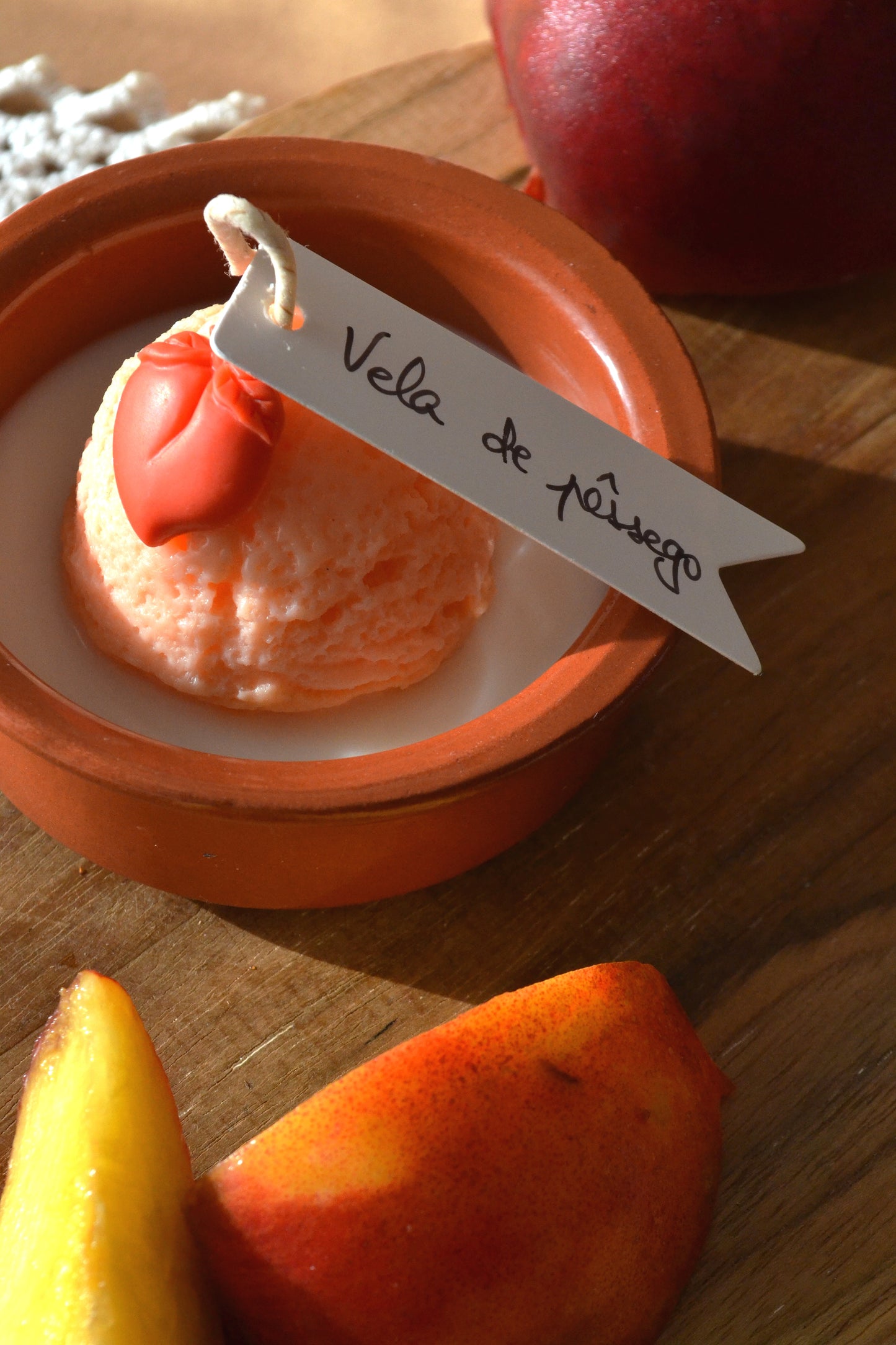Vela Gelado de Pêssego