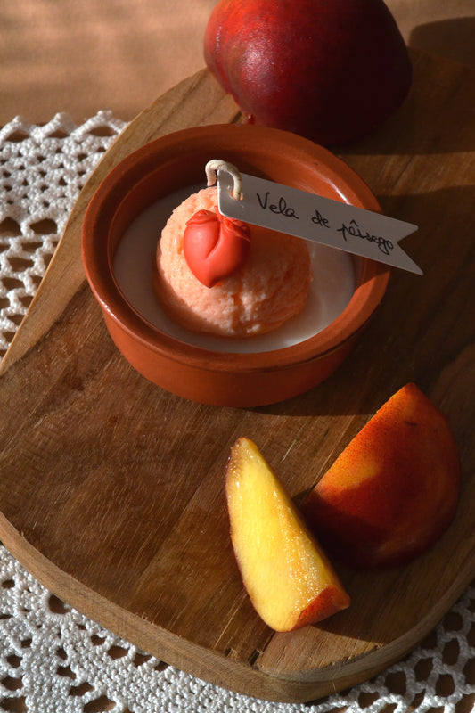 Vela Gelado de Pêssego