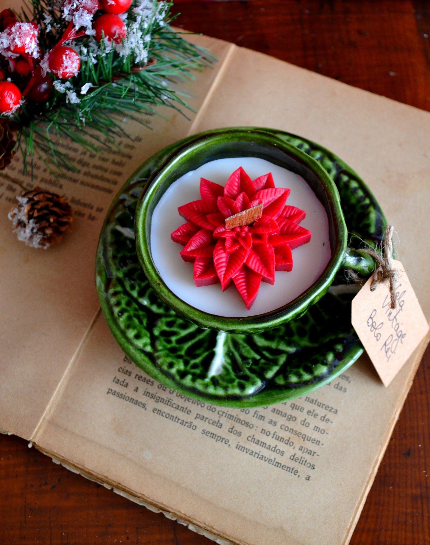 Vela Chávena Bordalo Pinheiro "Bolo Rei"