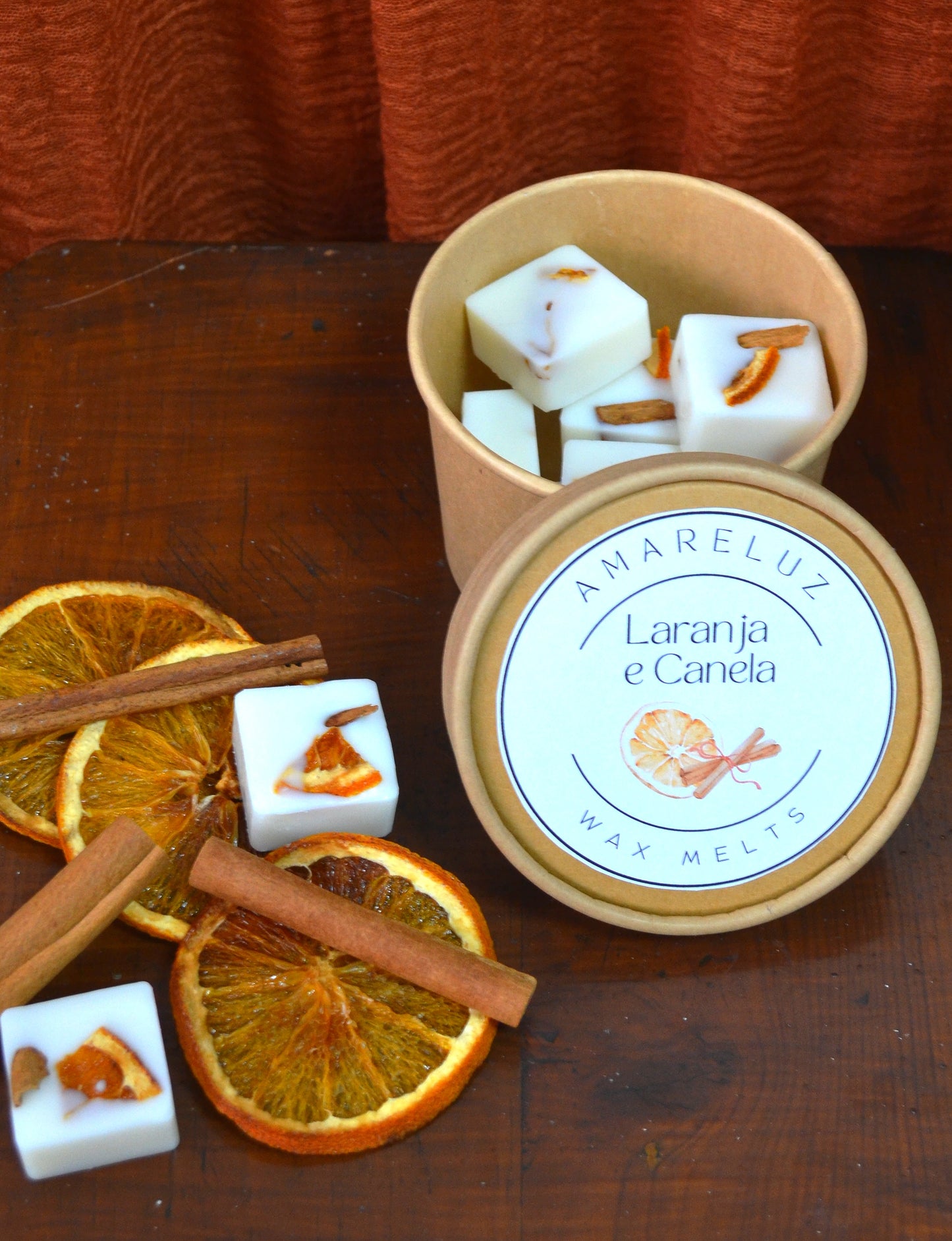 Wax Melts Laranja e canela