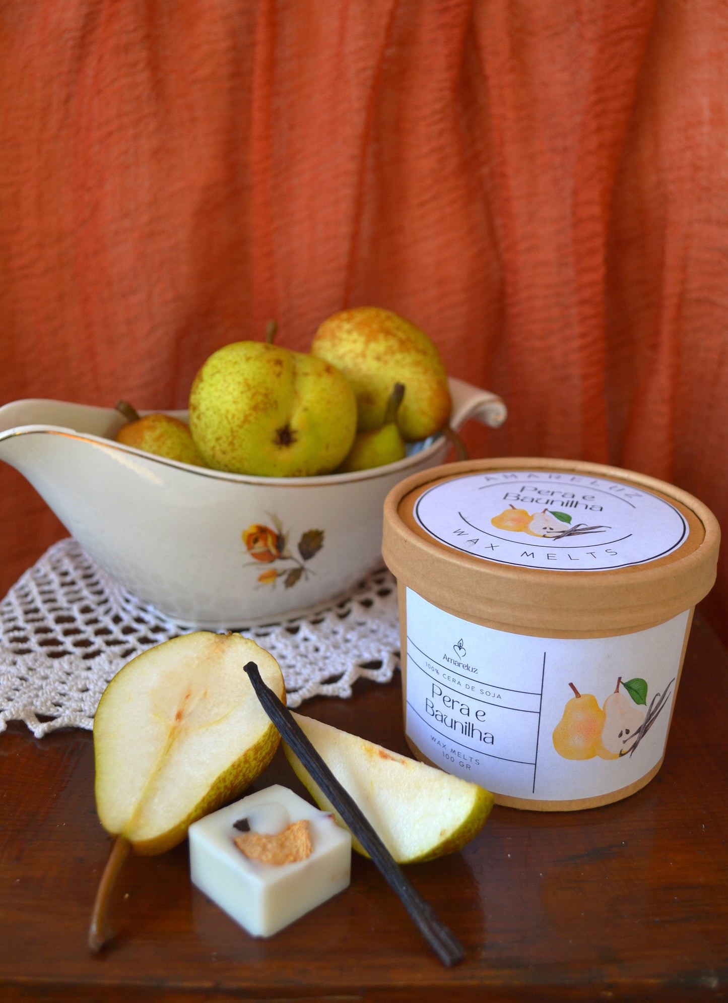 Wax Melts Pera e Baunilha